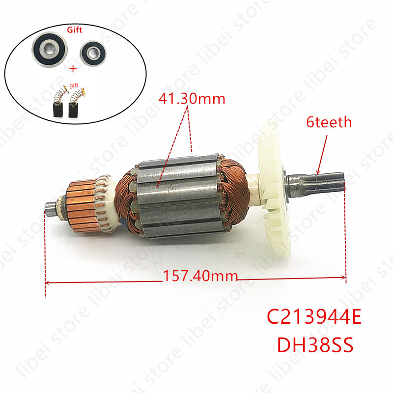 Power Tools Hammer - Armature C213944E 360875E pour HITACHI DH38MS