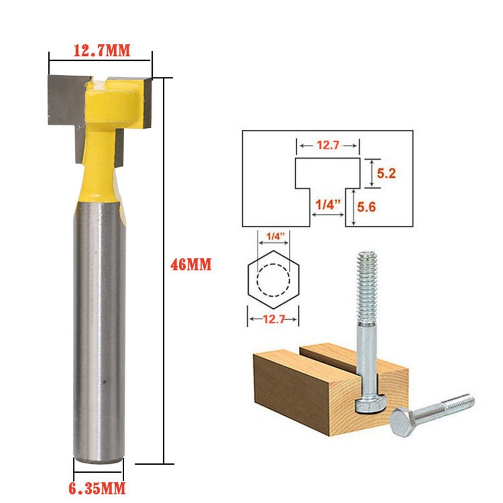 A11I 1/4 pouces tige t-slot co - Power Tools Router avis et prix